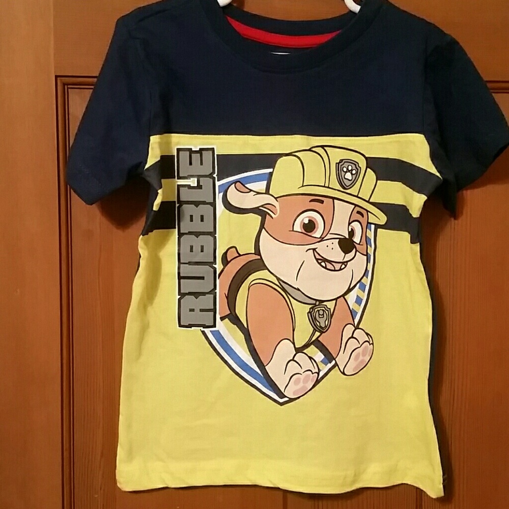 "Rubble"  Paw Patrol Boys T Shirt